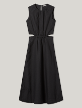 Bild von Leinenkleid mit Schlitz