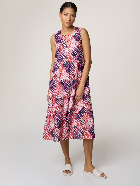 Image sur Robe midi imprimée