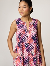 Image sur Robe midi imprimée