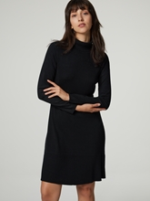 Image sur Robe en tricot côtelé avec col roulé