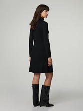 Image sur Robe en tricot côtelé avec col roulé