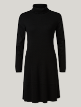 Image sur Robe en tricot côtelé avec col roulé