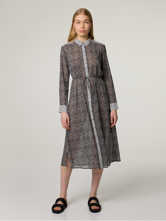 Image sur Robe midi en chiffon