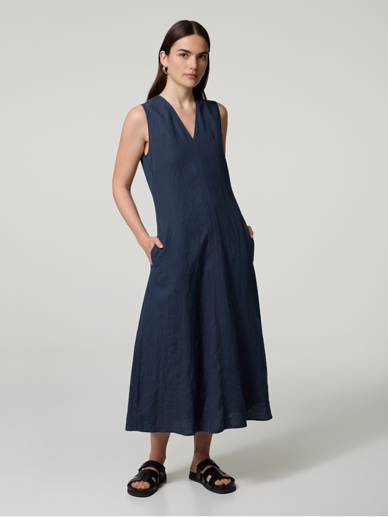 Image sur Robe midi en lin