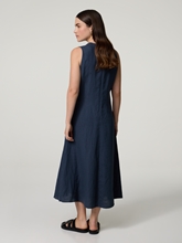 Image sur Robe midi en lin