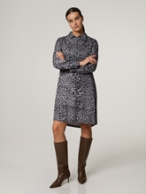 Image sur Robe midi avec imprimé léopard