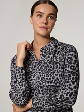 Image sur Robe midi avec imprimé léopard