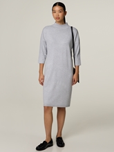 Image sur Robe en maille mini avec col montant