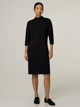 Image sur Robe en maille mini avec col montant