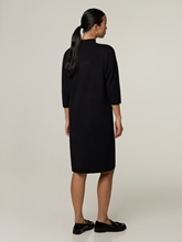 Image sur Robe en maille mini avec col montant