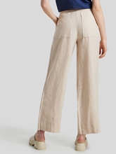 Bild von Leinenhose mit weitem Bein