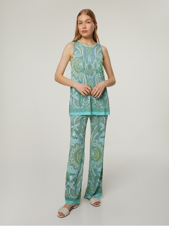 Bild von Weite Hose mit Paisley-Print