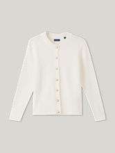 Bild von Strickjacke mit goldenen Knöpfen