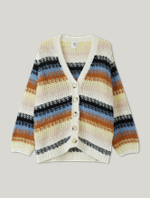 Bild von Strickjacke mit Streifen