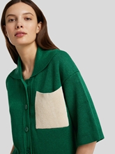 Bild von Strickjacke mit kurzen Ärmeln