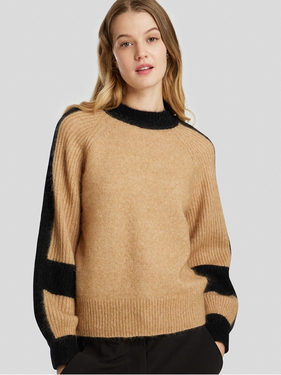 Bild von Strickpullover mit Kontraststreifen BERA