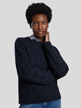 Image sur Pull col rond texturé