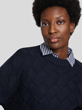 Image sur Pull col rond texturé