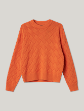 Image sur Pull col rond texturé