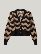 Bild von Strickjacke in Lochstrick TARIN