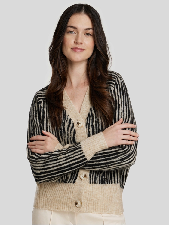 Bild von Strickjacke im Animal-Print JARA