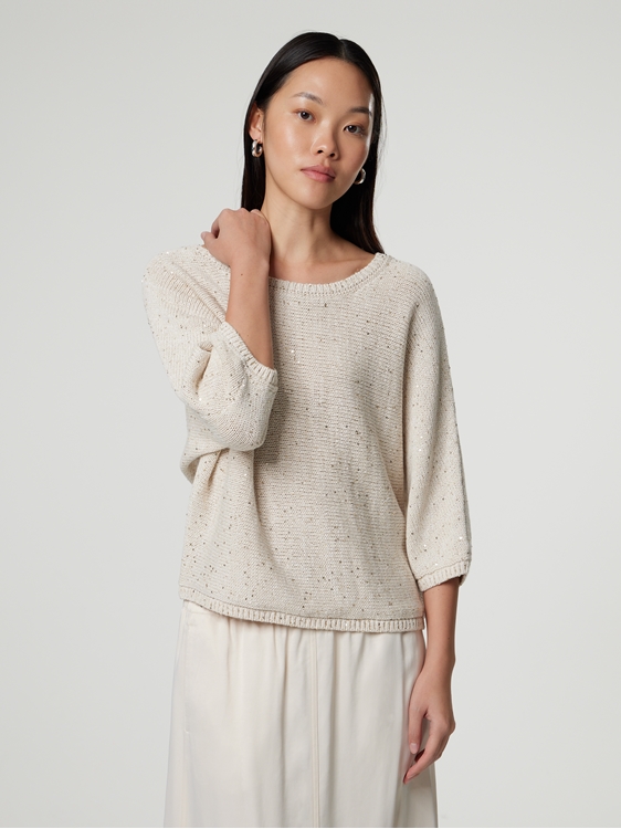 Image sur Pull maille à coton