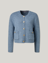 Bild von Strickjacke mit Wolle