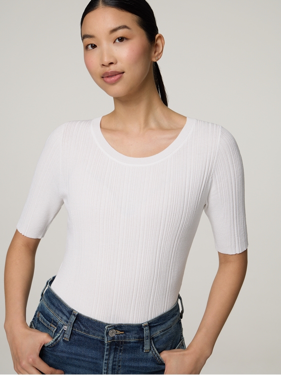 Bild von Strickshirt mit Rippen