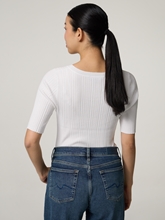 Bild von Strickshirt mit Rippen