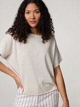 Image sur T-shirt en maille fine