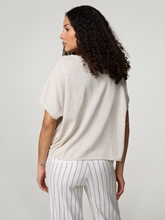 Image sur T-shirt en maille fine