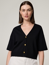 Bild von Kurzärmlige Strickjacke