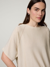 Image sur T-shirt en maille avec paillettes