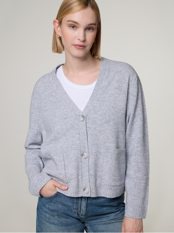 Bild von Strickjacke mit Wolle