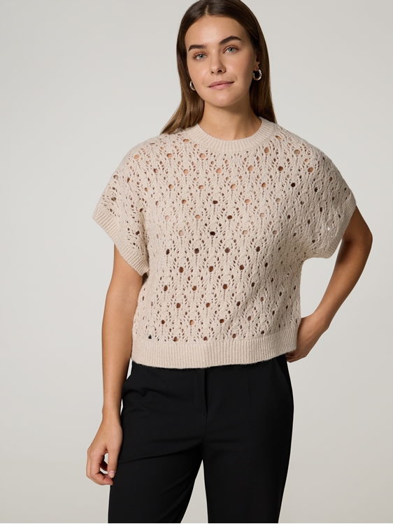 Image sur Pull en maille ajourée