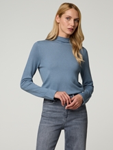 Bild von Stehkragenpullover aus Feinstrick