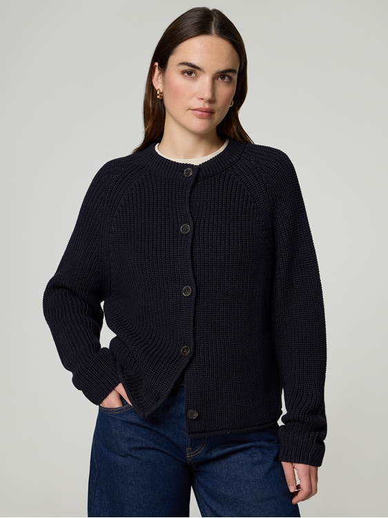 Bild von Strickjacke aus Grobstrick