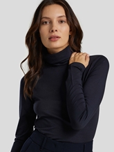 Image sur T-shirt imprimé col montant