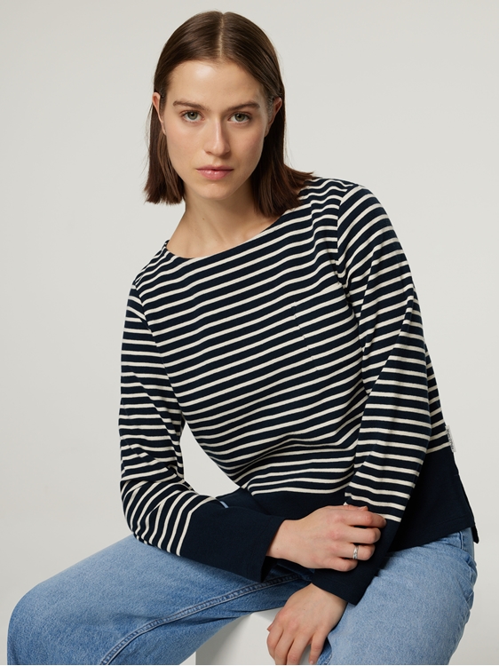 Bild von Langarmshirt mit Streifen