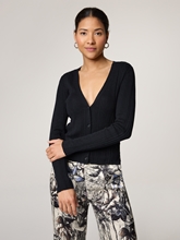 Bild von Strickjacke mit Rippen