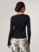 Bild von Strickjacke mit Rippen