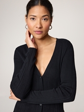 Bild von Strickjacke mit Rippen