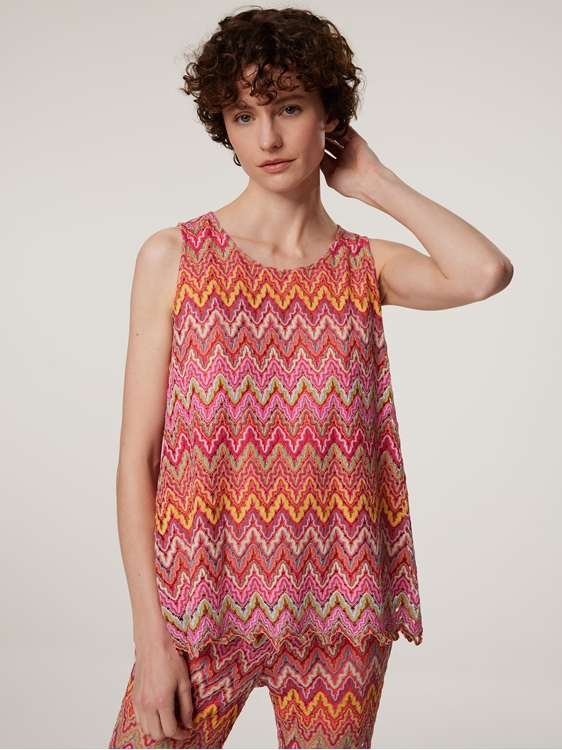 Bild von Top mit Lochstickerei