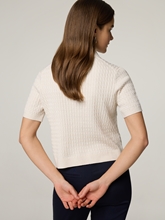 Bild von Poloshirt aus Strick