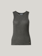 Image sur Top en tricot avec détails en lurex
