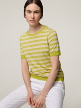 Image sur T-shirt en maille fine