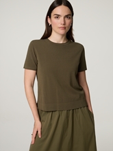Image sur T-shirt en maille fine