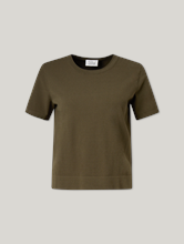 Image sur T-shirt en maille fine