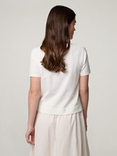 Image sur T-shirt en maille fine