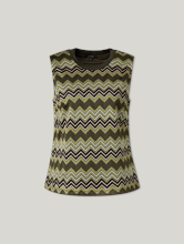 Image sur Top avec motif en zigzag